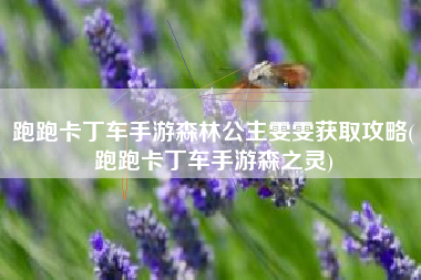跑跑卡丁车手游森林公主雯雯获取攻略(跑跑卡丁车手游森之灵)