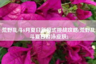 荒野乱斗6月夏日新模式挑战攻略(荒野乱斗夏日游泳皮肤)