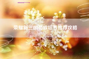 荣耀新三国荀攸培养推荐攻略