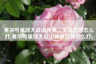 赛尔号星球大战山神第二关亚兰洛怎么打(赛尔号星球大战山神迪符特怎么打)