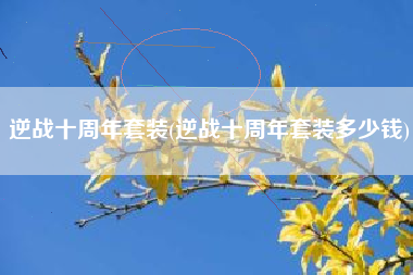 逆战十周年套装(逆战十周年套装多少钱)