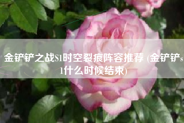 金铲铲之战S1时空裂痕阵容推荐 (金铲铲s1什么时候结束)