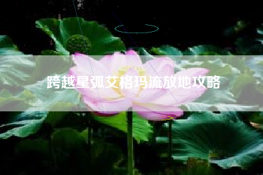 跨越星弧艾格玛流放地攻略