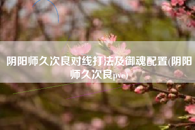 阴阳师久次良对线打法及御魂配置(阴阳师久次良pve)
