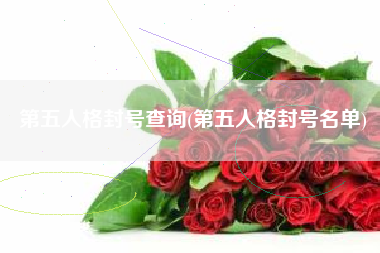 第五人格封号查询(第五人格封号名单)