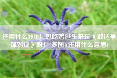 还用什么MOD！想吃鸡逃生来玩《敢达争锋对决》呀！[多图](还用什么意思)