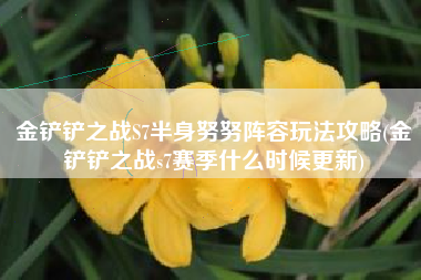 金铲铲之战S7半身努努阵容玩法攻略(金铲铲之战s7赛季什么时候更新)