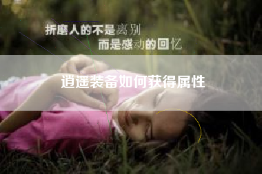 逍遥装备如何获得属性
