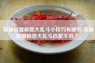 英雄联盟极地大乱斗小技巧有哪些(英雄联盟极地大乱斗匹配不到人)
