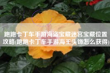 跑跑卡丁车手游海盗宝藏迷宫宝藏位置攻略(跑跑卡丁车手游海王头饰怎么获得)