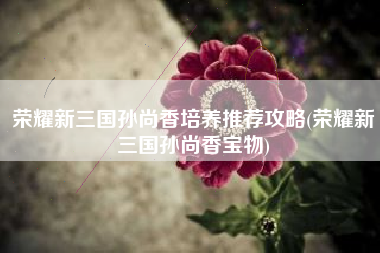 荣耀新三国孙尚香培养推荐攻略(荣耀新三国孙尚香宝物)