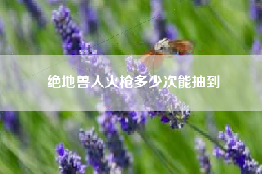 绝地兽人火枪多少次能抽到