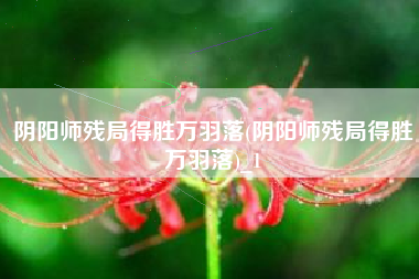 阴阳师残局得胜万羽落(阴阳师残局得胜万羽落)_1