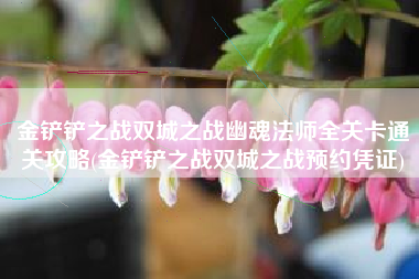 金铲铲之战双城之战幽魂法师全关卡通关攻略(金铲铲之战双城之战预约凭证)