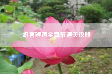织言辨语全章节通关攻略