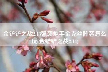 金铲铲之战2.13强袭炮手金克丝阵容怎么玩(金铲铲之战2.14)