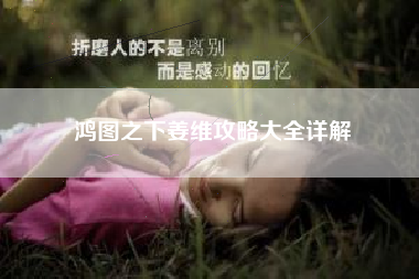 鸿图之下姜维攻略大全详解