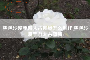 黑色沙漠手游太古图腾怎么制作(黑色沙漠手游太古图腾)