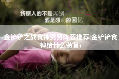 金铲铲之战食神努努阵容推荐(金铲铲食神给什么装备)