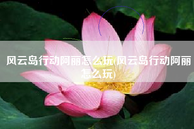 风云岛行动阿丽怎么玩(风云岛行动阿丽怎么玩)