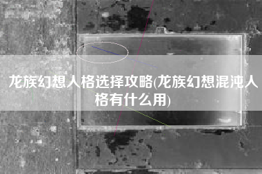 龙族幻想人格选择攻略(龙族幻想混沌人格有什么用)