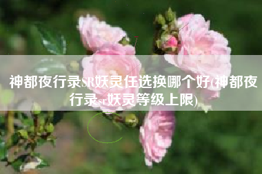 神都夜行录SR妖灵任选换哪个好(神都夜行录sr妖灵等级上限)