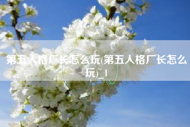 第五人格厂长怎么玩(第五人格厂长怎么玩)_1