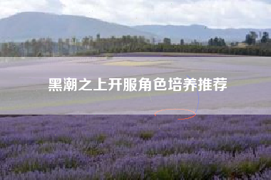 黑潮之上开服角色培养推荐