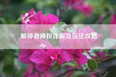 解神者神权详解及玩法攻略