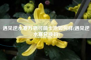 遇见逆水寒万物可萌卡池如何样(遇见逆水寒兑换码)
