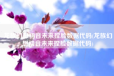 龙族幻想初音未来捏脸数据代码(龙族幻想初音未来捏脸数据代码)