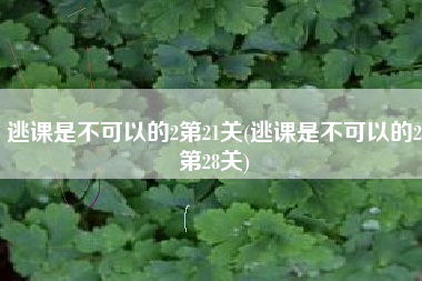 逃课是不可以的2第21关(逃课是不可以的2第28关)