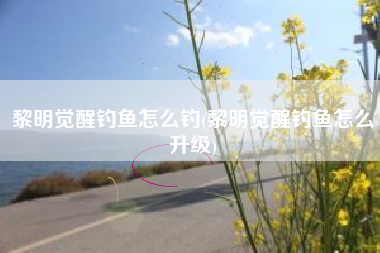 黎明觉醒钓鱼怎么钓(黎明觉醒钓鱼怎么升级)
