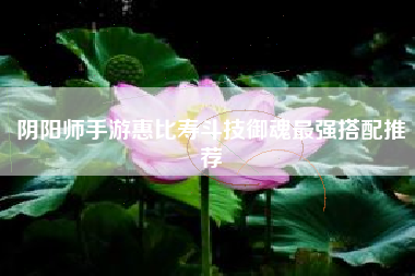 阴阳师手游惠比寿斗技御魂最强搭配推荐
