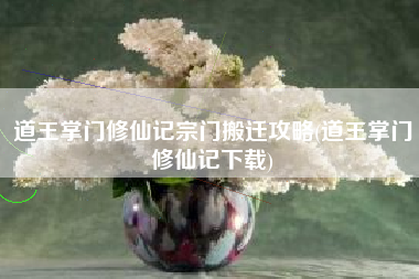 道王掌门修仙记宗门搬迁攻略(道王掌门修仙记下载)