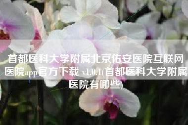首都医科大学附属北京佑安医院互联网医院app官方下载 v1.0.1(首都医科大学附属医院有哪些)