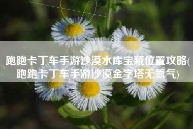 跑跑卡丁车手游沙漠水库宝藏位置攻略(跑跑卡丁车手游沙漠金字塔无氮气)
