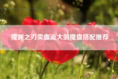 魔渊之刃卖血流大剑魔盘搭配推荐
