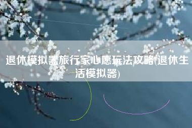 退休模拟器旅行家心愿玩法攻略(退休生活模拟器)