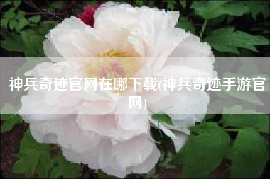 神兵奇迹官网在哪下载(神兵奇迹手游官网)