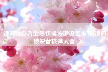 银河破裂者武器切换按键设置推荐(银河破裂者核弹武器)