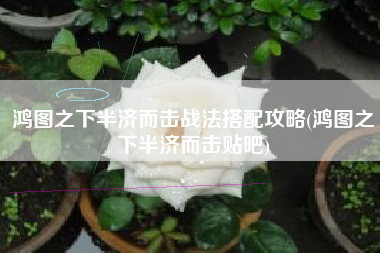鸿图之下半济而击战法搭配攻略(鸿图之下半济而击贴吧)