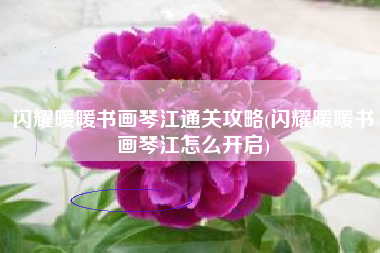 闪耀暖暖书画琴江通关攻略(闪耀暖暖书画琴江怎么开启)