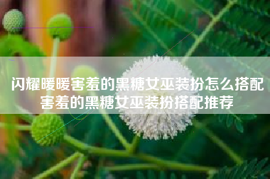 闪耀暖暖害羞的黑糖女巫装扮怎么搭配害羞的黑糖女巫装扮搭配推荐