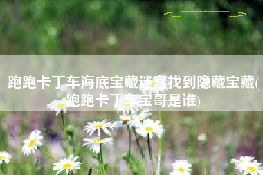 跑跑卡丁车海底宝藏迷宫找到隐藏宝藏(跑跑卡丁车宝哥是谁)