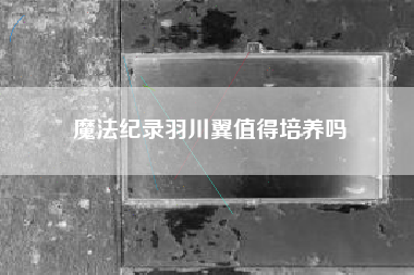 魔法纪录羽川翼值得培养吗