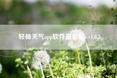 轻柚天气app软件最新版  v1.0.3