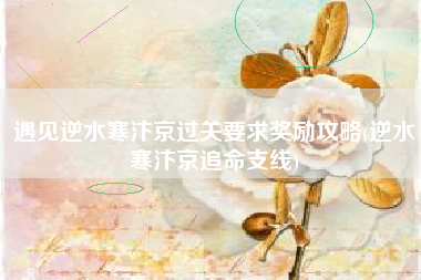 遇见逆水寒汴京过关要求奖励攻略(逆水寒汴京追命支线)