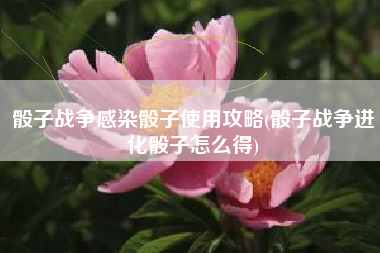 骰子战争感染骰子使用攻略(骰子战争进化骰子怎么得)