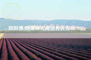 阴阳师(阴阳师式神培养优先级2022)